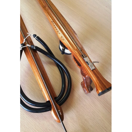 Arbalète fusil harpon bois chasse sous marine Seawolf Snapper 105