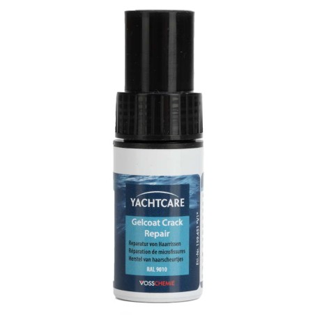 Gelcoat reparateur fissures Yachtcare blanc RAL9001 application pinceau 9ml