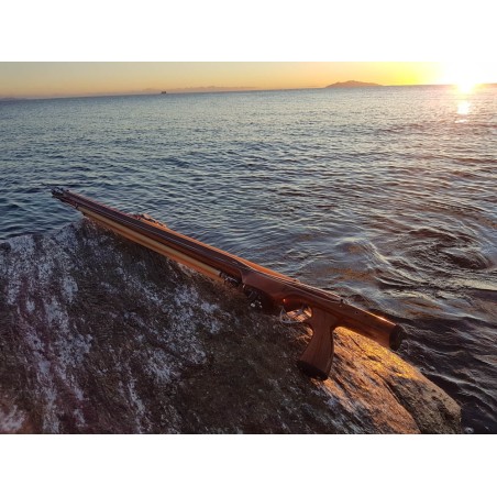 Arbalète fusil harpon bois chasse sous marine Teaksea Beam Neutron 85