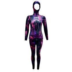 Combinaison de chasse sous marine Femme Denty Spearfishing Anaconda 5 mm Rose