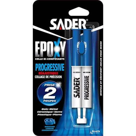 Colle Sader seringue christal epoxy GM