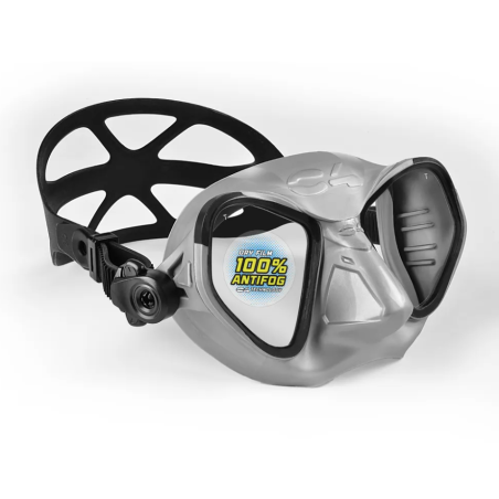 Masque chasse sous marine C4 Condor anti buée - Silver