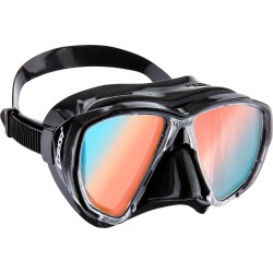 Masque Cressi Big Eyes Noir/UV 380 Verres Bleu-orange
