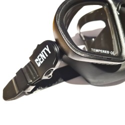 Masque de chasse sous marine en apnée Denty Spearfishing Noir 2