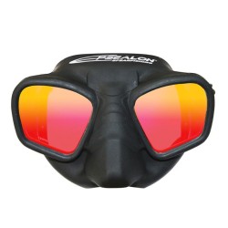 Masque de chasse sous marine en apnée Epsealon Seawolf Red Flash Fat strap