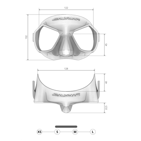 Masque chasse sous marine Salvimar Hathor Anti-buée - Krypsis