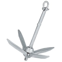 Ancre Marine grappin Plastimo à pelles effilées - 0.7 Kg