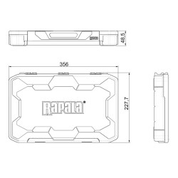 Boite de rangement Rapala Tackle Tray - 356 Deep Half 2