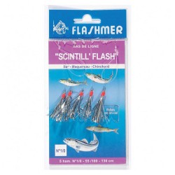 Bas de ligne Scintill Flash Flashmer 5 Hameçons