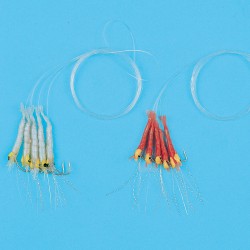 Bas de Ligne Mini-Crevettes Ligne 5 Hameçons N°4