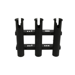 Porte canne  PVC noir Seanox - 3 tubes
