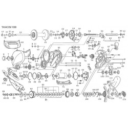 Pièce détachée Moulinet Daiwa Tanacom 1000 - Pièce n°8 - 6E4896222 Screw