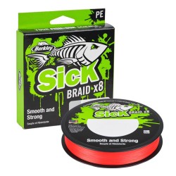 Tresse Berkley Sick Braid X8 Rouge 300 m
