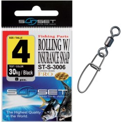 Emerillon Agrafe Sunset Rolling W/ Insurance Snap ST-S-3006