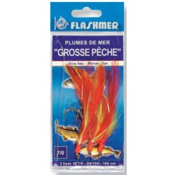 Plumes de Mer Grosse Pêche 5 Hameçon 2400 mm