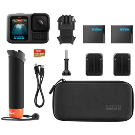 Camera action sport sous marine GoPro HERO13 Black + Accessoires et Sd 64 GB