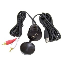 Prise encastrable USB/Jack pour autoradio 2