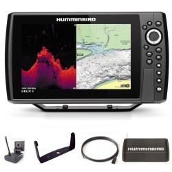 Sondeur GPS Humminbird Hélix 9 G4N CHIRP MEGA DI + Sonde 140/240/1075/1150 KHz
