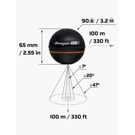 Deeper PRO Sondeur de Pêche