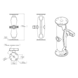 Etrier de montage Ram Mount SG4 pour Garmin Striker 4 2