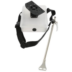 Support de sonde Télescopique  Pike'n Bass Float tube avec boite pour échosondeur