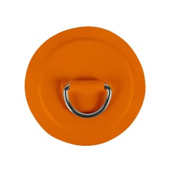 Pack 4 anneaux inox D-Ring avec patch Orange 2