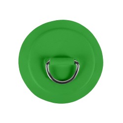 Pack 4 anneaux inox D-Ring avec patch Vert 2