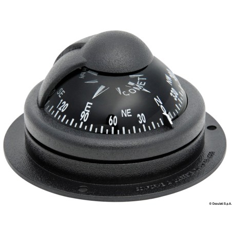Compas Riviera Comet noir à fixer Ø 80 mm