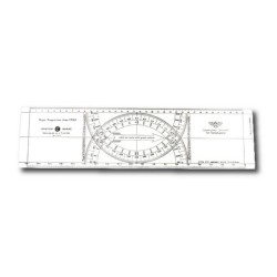 Règle Cras Topomarine PVC avec étui polyéthylène