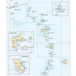 Carte marine Shom pliée Antilles