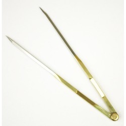 Compas Topomarine laiton inox droit