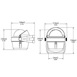 Compas de Navigation Ritchie Sport B-51 avec éclairage Blanc 2