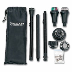 Kit de visibilité Railblaza Feu 360° blanc + mât + feu rouge vert + 3 receveurs