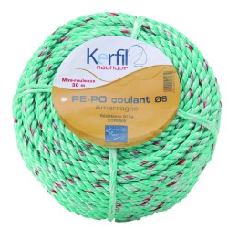 Cordage de pêche Kerfil polyéthylène polyester coulant 50 ou 30 m