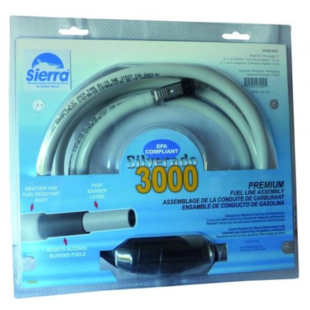 Durite avec poire Sierra pour moteur Yamaha Ø 10mm