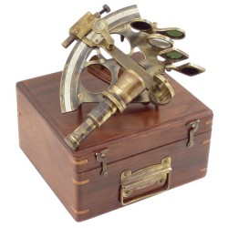 Sextant Décomarine 20 cm dans son vieux coffret