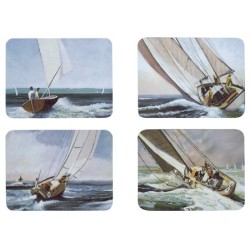 Lot de 4 sets de table voilier Décomarine