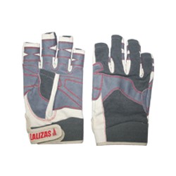 Gants Lalizas Amara 5 doigts coupés beige et gris