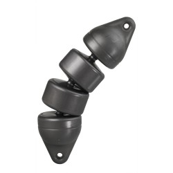 Pare-battage Plastimo articulé noir 12 X 48 cm
