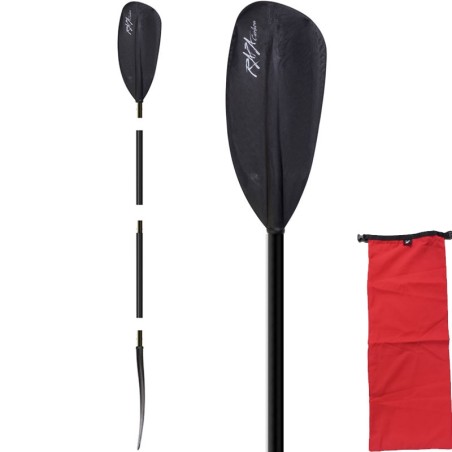 Pagaie kayak TNP Rapa - fibre carbone - 4 parties - 200/215 cm