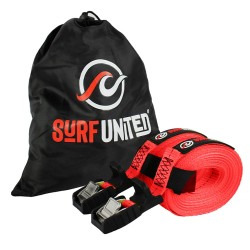 Sangle d'arrimage Surf United par 2 Rouge 4M X 25MM