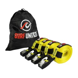 Sangle d'arrimage Surf United par 4 Jaune 4M X 25MM