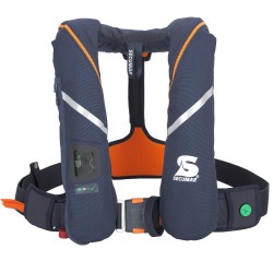 Gilet de sauvetage Automatique Secumar Survival Duo Protect 275N  Bleu foncé + harnais