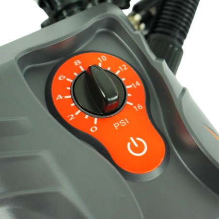 Gonfleur électrique Thorus Booster 6 Prise allume cigare réglage molette 12V 16PSI/1.1 Bar