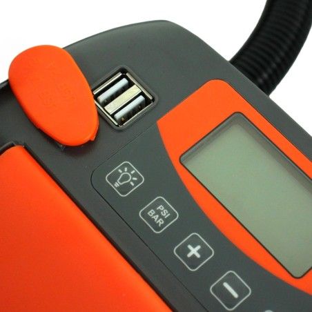 Gonfleur électrique Thorus Booster 9 PLUS batterie intégrée et Prise allume cigare réglage écran digital 12V 16PSI/1.1 Bar