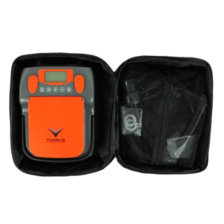 Gonfleur électrique Thorus Booster 9 PLUS batterie intégrée et Prise allume cigare réglage écran digital 12V 16PSI/1.1 Bar