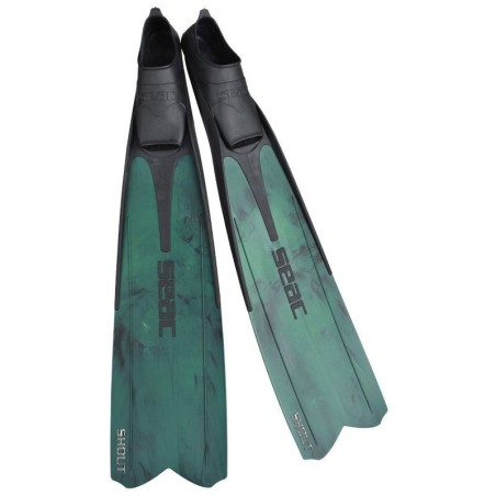 Palmes chasse sous marine Seac sub Shout S700 Camo Green