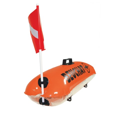 Bouée longue gonflable chasse sous marine Beuchat "Phantom" Torpedo