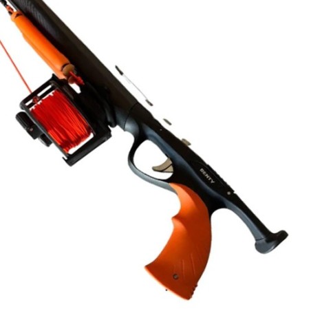 Arbalète chasse sous marine Denty Spearfishing Black Carbon Stato Roller Os de Seiche - 125 cm