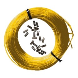 Kit fil nylon Epsealon Jaune 25m (180/100 ème) + 10 sleeves